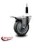Service Caster 4'' Gray Poly Swivel 7/8'' Expanding Stem Caster Total Lock Brake SCC-EXTTL20S414-PPUB-78 - alternate 2